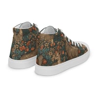 Image 3 of Boho Nature Cottagecore Inspired Deer in The Forest Women’s high top canvas shoes