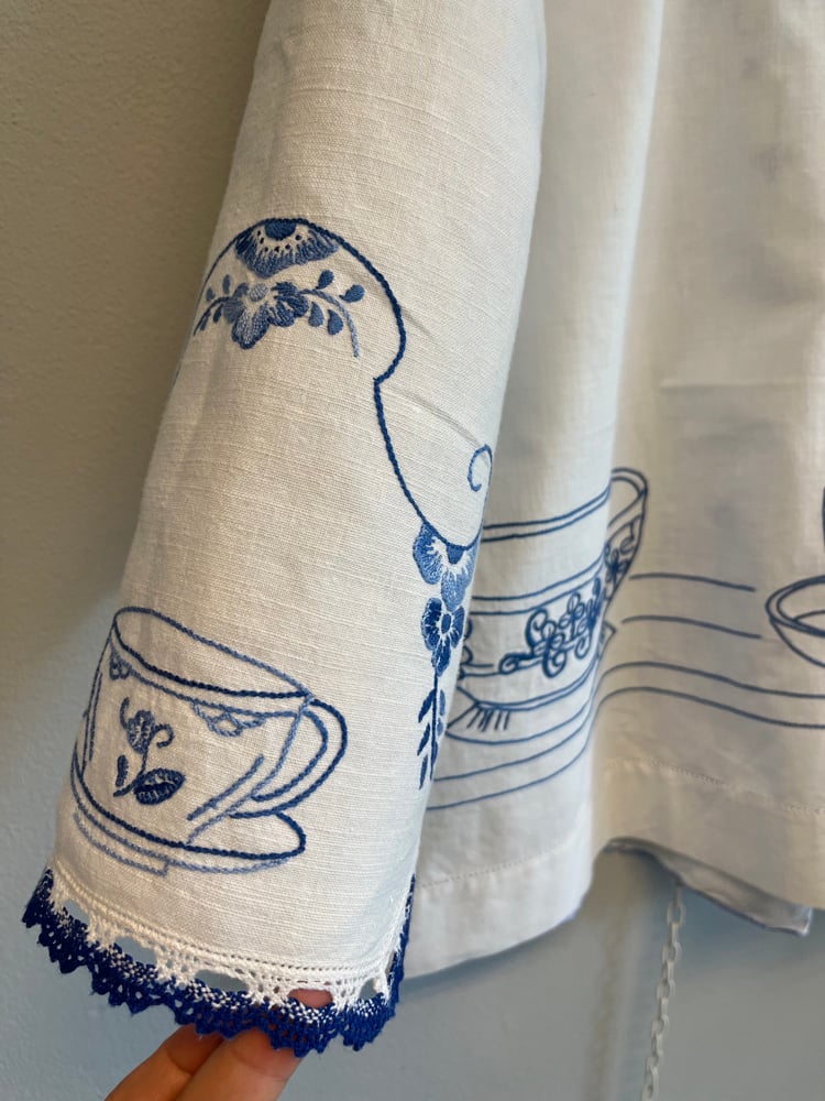 Image of Blue porcelain shirt (m/l)