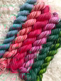 Image 4 of Hand Dyed Australian 8 ply Merino Wool 25 gram x 6 Packs