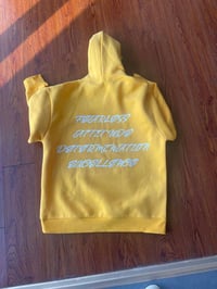 Image 5 of YELLOW DELUXE FLEECE HOODIE