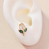 Image 3 of White Tulip Earrings