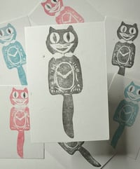 Image 2 of Cat Clock Prints 4x6”