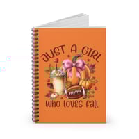 Image 2 of Spiral Notebook - just a girl who loves fall  