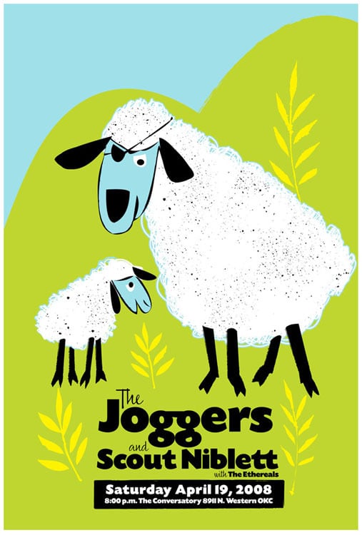 Image of The Joggers & Scout Niblett Show Poster