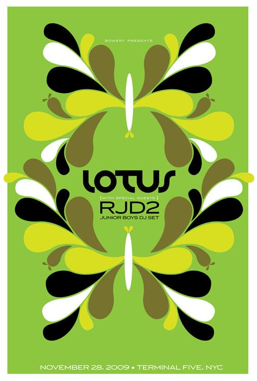 Image of Lotus, with RJD2 & Junior Boys DJ Set Show Poster