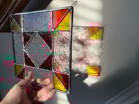 Image 1 of Warm Colors Geometric Barn Quilt 
