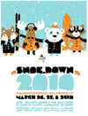 moe. Snoe Down Festival 2010 Silkscreen Poster