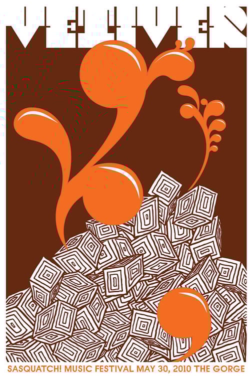 Image of Vetiver Sasquatch Festival Rock Gig Poster