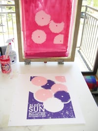 Image 2 of Sleepy Sun Silkscreen Rock Gig Poster