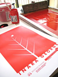 Image 2 of Inara George Screen Printed Rock Show Poster