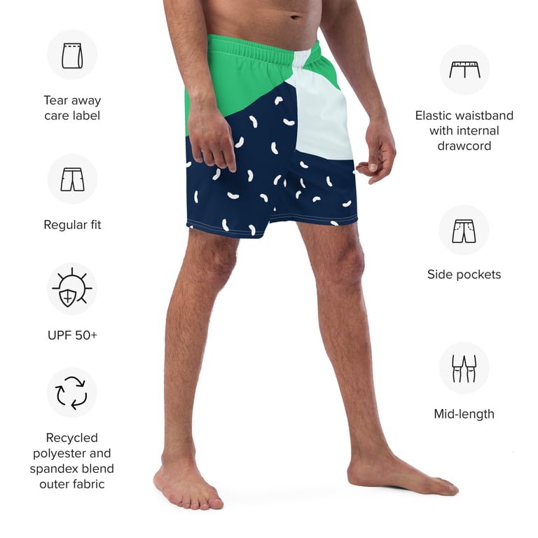 Summer Time Fine Recycled Swim Trunks Image 4
