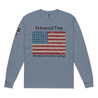 Image 2 of Memorial Day Everyday! Garment-dyed heavyweight long-sleeve shirt