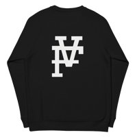 Image 2 of PHRZK Unisex Organic Raglan Sweatshirt "White Label"