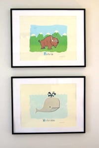 Image 4 of Y is for Yak Alphabet Nursery Print