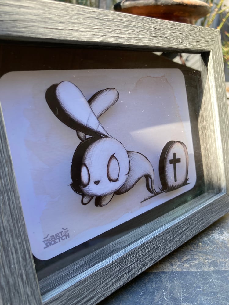 Image of "Ghost Bunny" Shadow Box