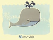 Image of W is for Whale Alphabet Nursery Print