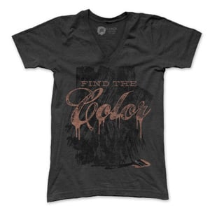 Image of Find The Color (Charcoal) Unisex V-Neck 