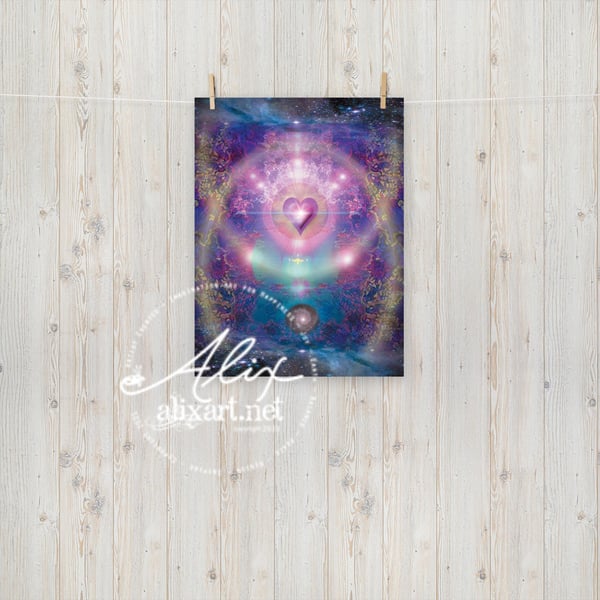 Image of Heart of the Universe Love Poster