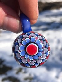 Image 5 of Pheonix and Cobalt Dotstack Pendant