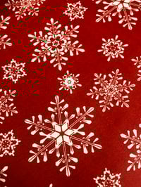 Image 1 of Hule Loneta Resinada - Navidad/Copos - 6€/m