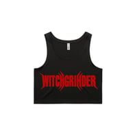 Image 1 of WITCHGRINDER - WOMENS BLOOD RED CROP TOP