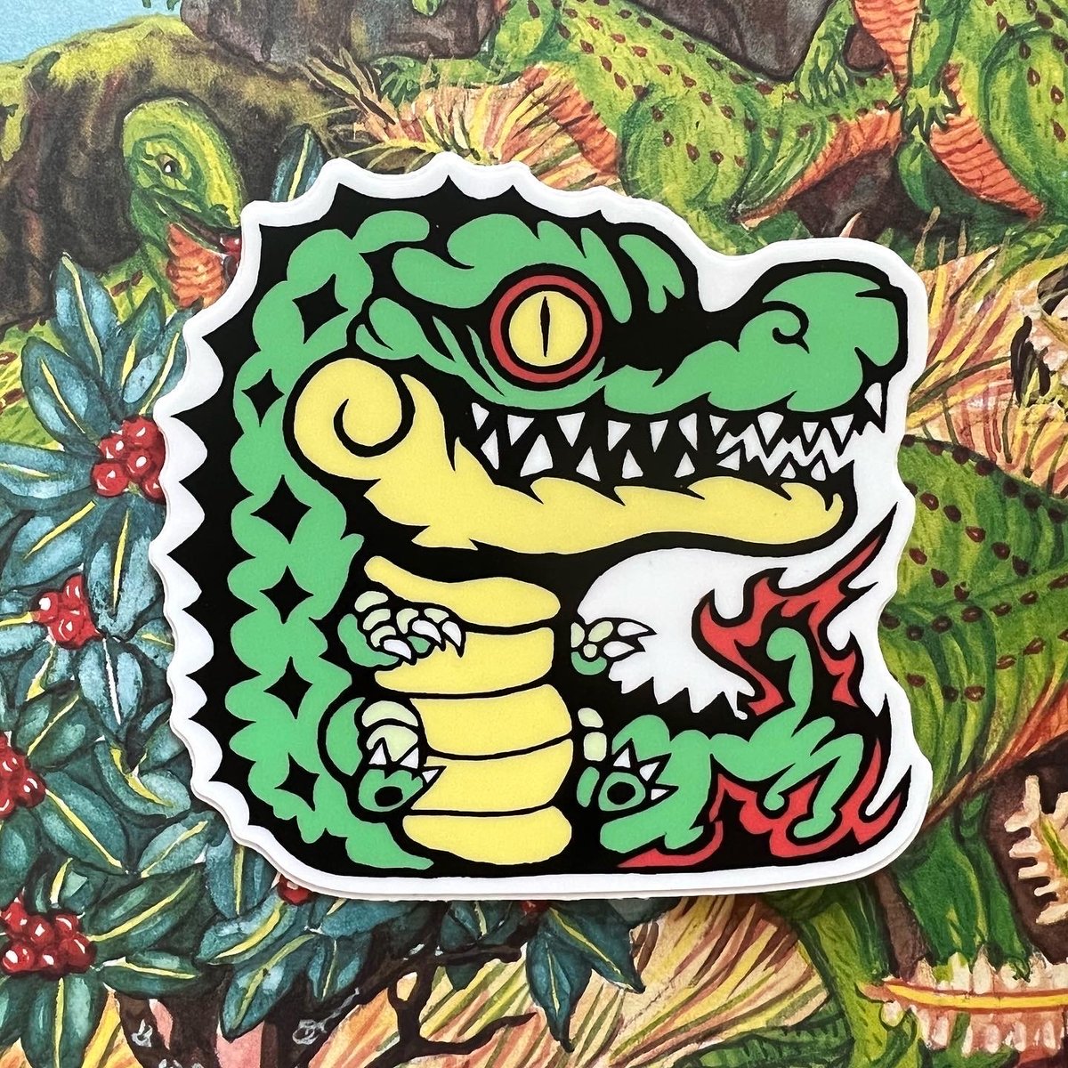 Image of Fire Gator Sticker