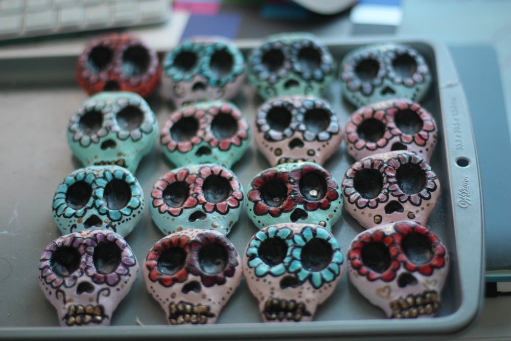 Image of Sugar Skull Hair Clips