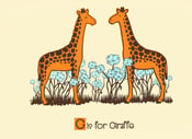 Image of G is for Giraffe Alphabet Nursery Print