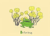 Image of F is for Frog Alphabet Nursery Print