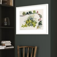 Image 5 of Field full of greens unframed original watercolour painting 