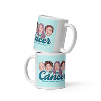 **F U CANCER** White glossy mug