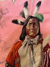 vintage Hermes Pawnee chief silk scarf
