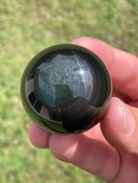 Image 3 of Rainbow Obsidian Sphere #1866