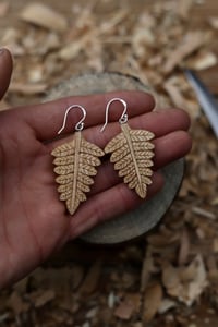 Image 3 of Forest Fern earrings 