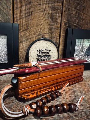 Image of Purple Heart/Mahogany with snakewood inlay