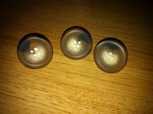 Image of Tortoise Shell Style Handmade Button Ring