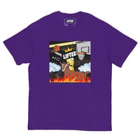Image 3 of lakers legoat tee