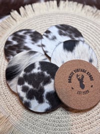 Image 3 of Cowhide Coasters 