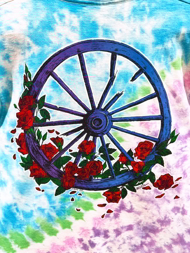 Grateful Dead 1992 Bertha / The Wheel Longsleeve Shirt - Fits L/XL