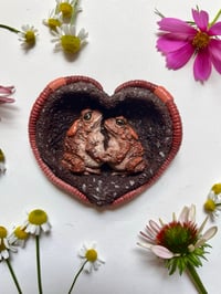 Image 2 of Toad-tally In Love Wall Sculpture