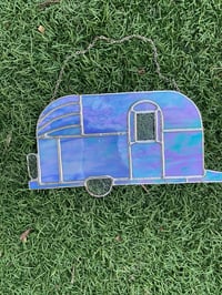 Image 2 of Blue Swirl Iridescent Airstream