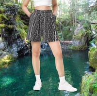 Image 2 of "Netscape" recycled unisex mesh shorts (charcoal)
