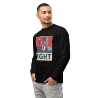 Image 1 of Trump Shooting Fight Pop Art - Garment-dyed heavyweight long-sleeve shirt