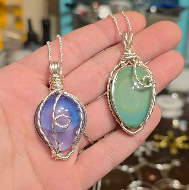 Glass Christmas Light Pendant