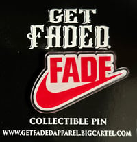 Red Nike fade pin