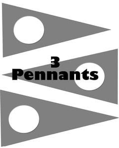 Image of Set of 3 Pennants
