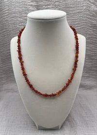 Image 1 of Amber Crystal Gemstone Necklace