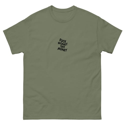Image of BLACK FMGM LOGO  GREEN TEE