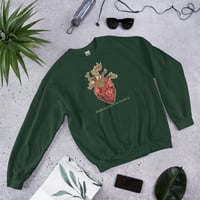 Image 5 of Bleeding Heart old School Unisex Sweatshirt