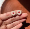 Linzer cookies small earrings 